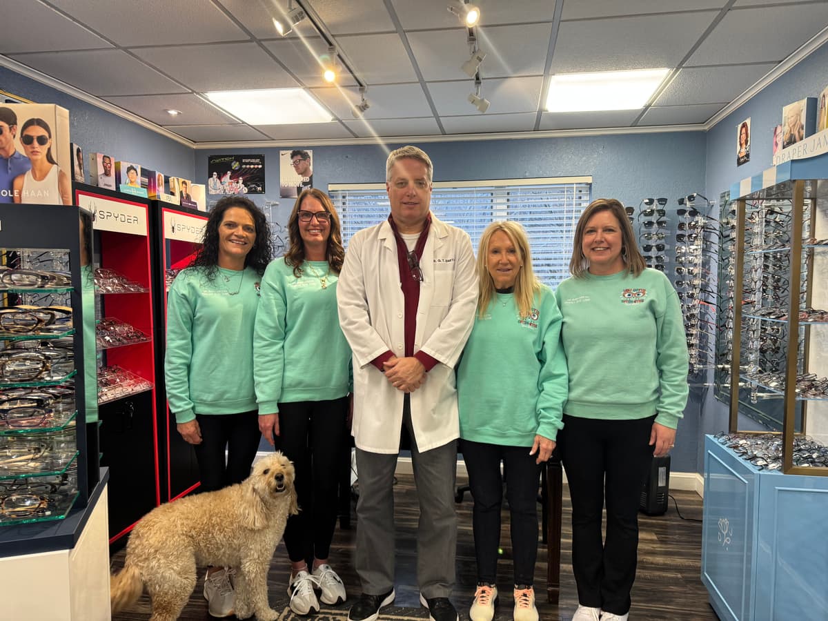 The Smith Eye Care team - Dr. Gary T Smith, O.D. and staff